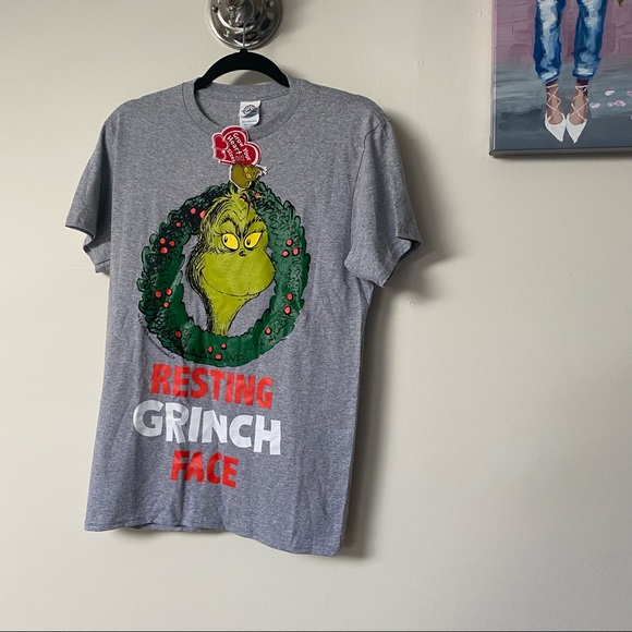 Resting Grinch Face t-shirt- unisex - Picture 1 of 7
